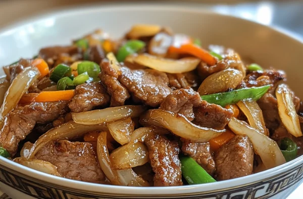 Chinese Beef and Onion Stir Fry