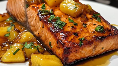 Honey Pineapple Salmon