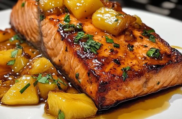 Honey Pineapple Salmon