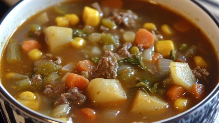 Easy Vegetable Beef Soup Recipe