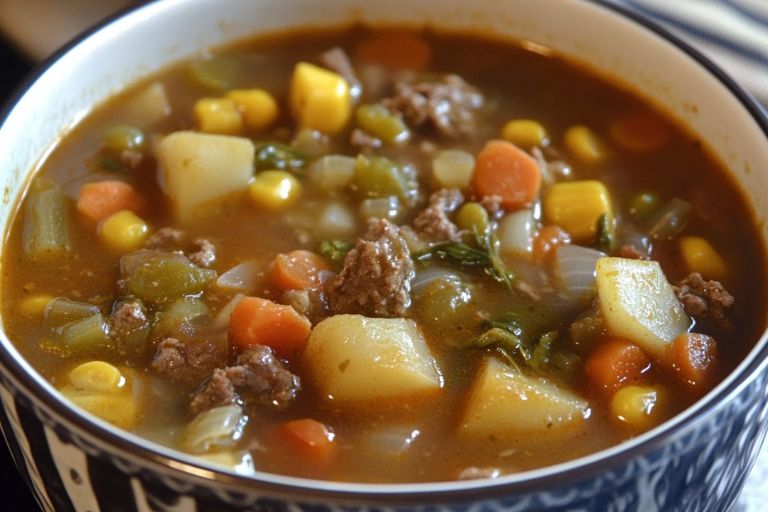 Easy Vegetable Beef Soup Recipe