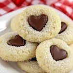 Valentine Crinkle Cookies