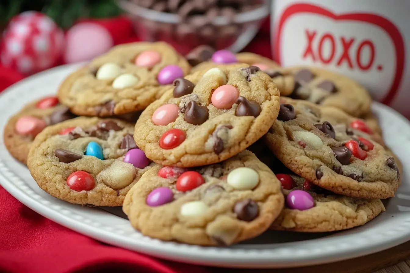 Valentine’s Chocolate Chip Cookies