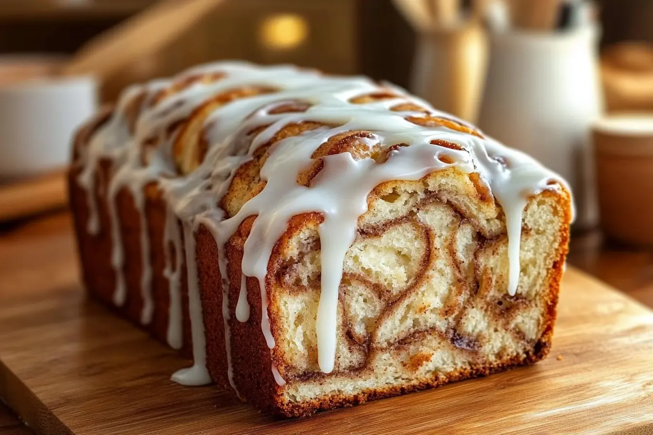 Dollywood Cinnamon Bread with Icing