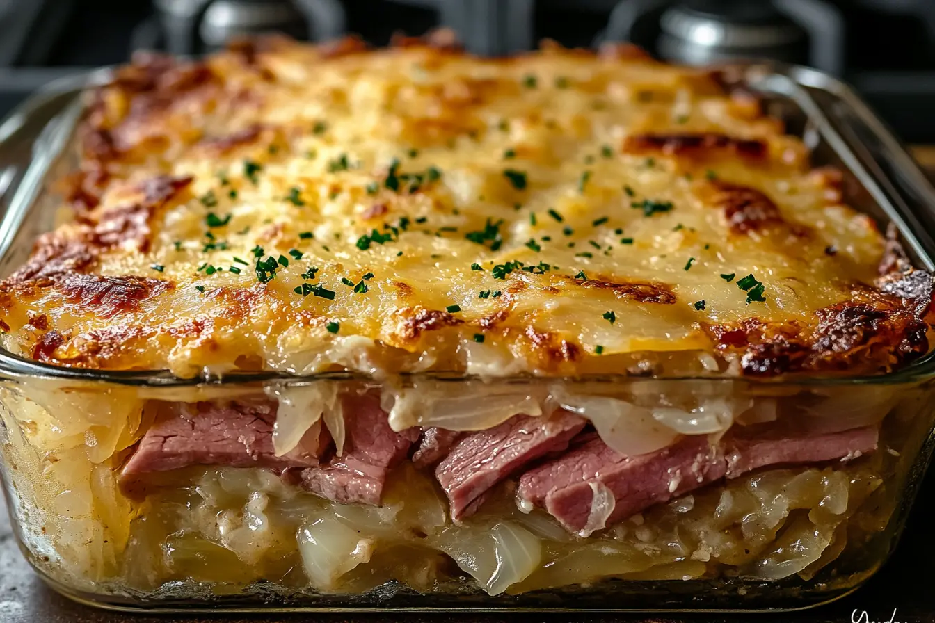 Homemade Reuben Bake is a must-try! It’s perfect for family gatherings or cozy weekends. Simple to make and super tasty, everyone will love this savory dish! Enjoy it warm and watch it disappear!