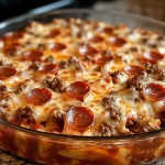 Meat Lovers Pizza Casserole