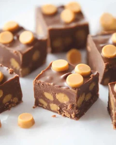 3 Ingredient Chocolate Peanut Butter Fudge 1
