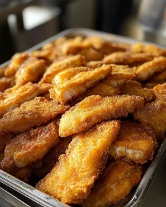Close-up of crunchy battered fried fish on a rustic wooden plate