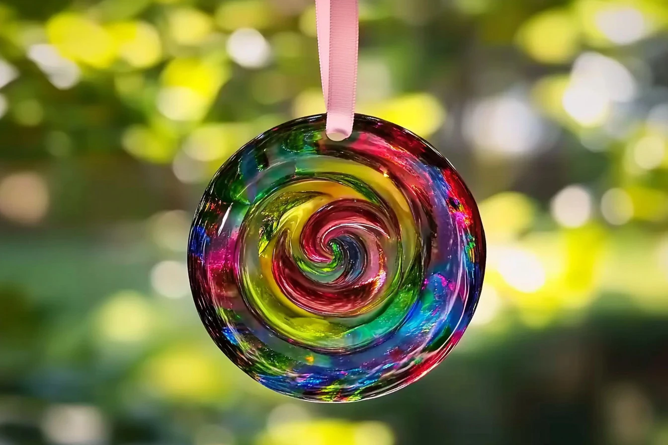 Clear glue used for making colorful suncatchers