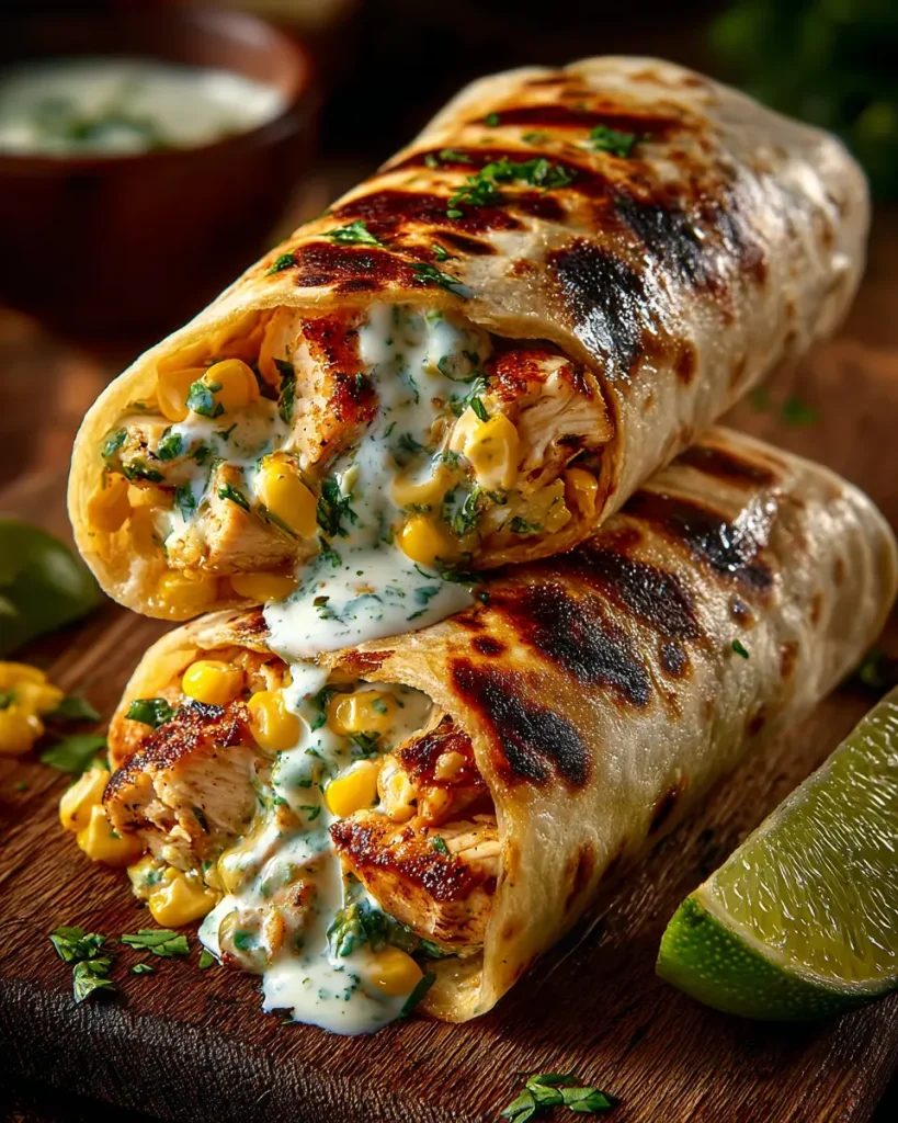 Chicken Avocado Ranch Burritos 2