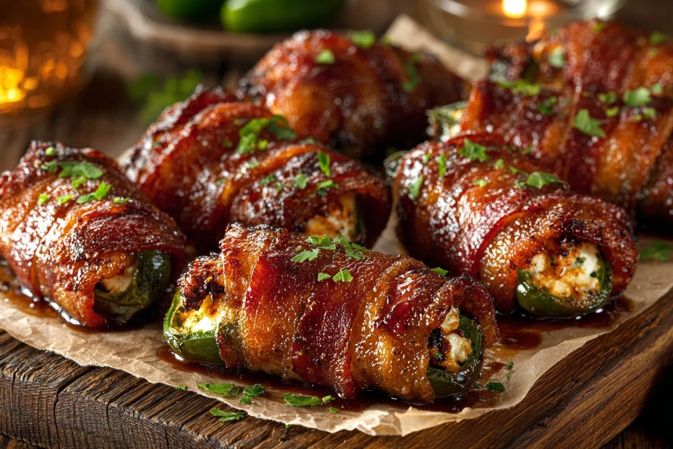 Delicious Texas Twinkies, a flavorful jalapeño popper dish, served on a platter.