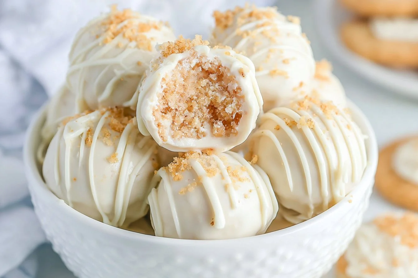 Delicious homemade snickerdoodle truffles dusted with cinnamon sugar