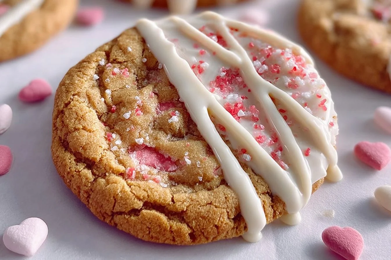Delicious pan-banging sugar cookies with white chocolate and funfetti sprinkles