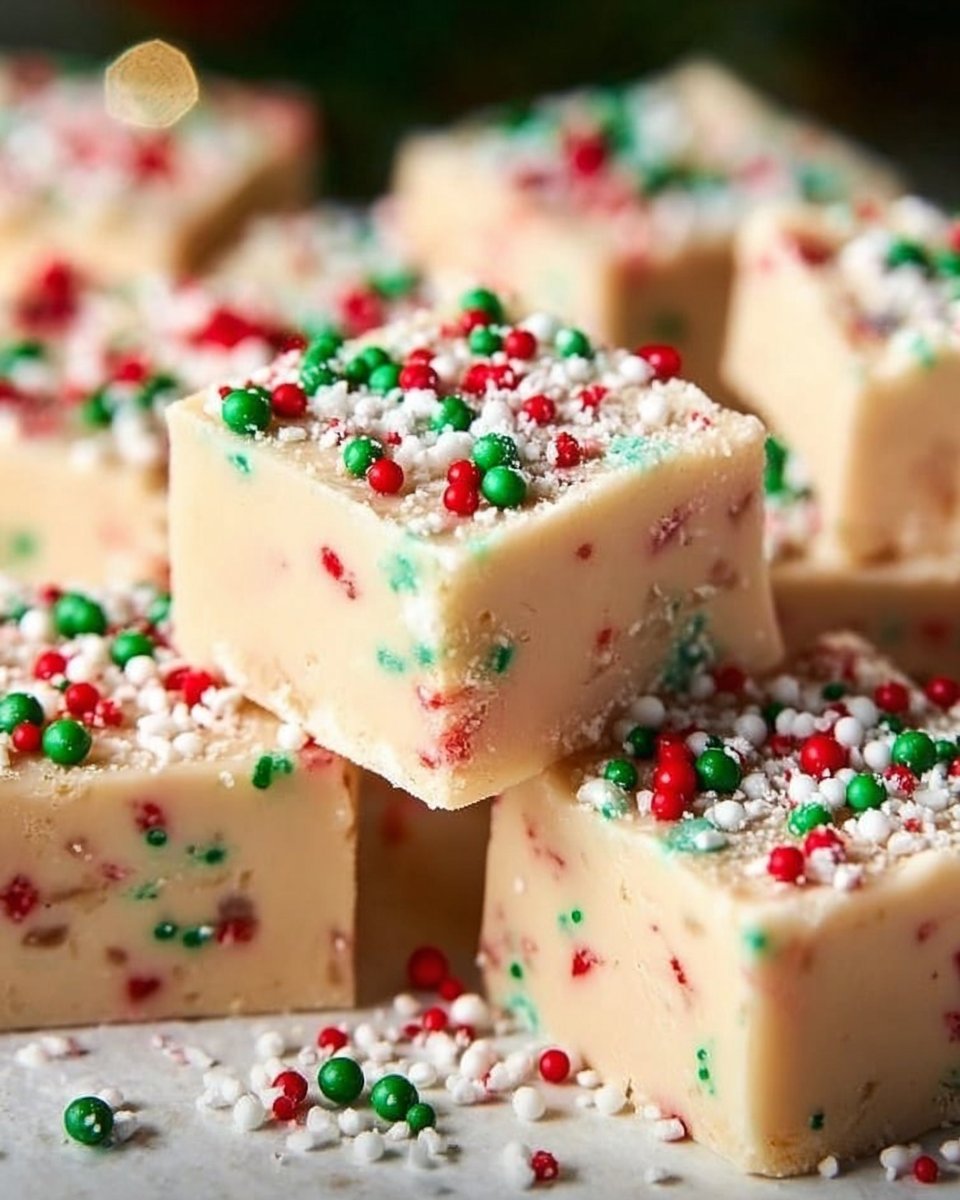 Easy Christmas Sugar Cookie Fudge Easy Christmas Sugar Cookie Fudge