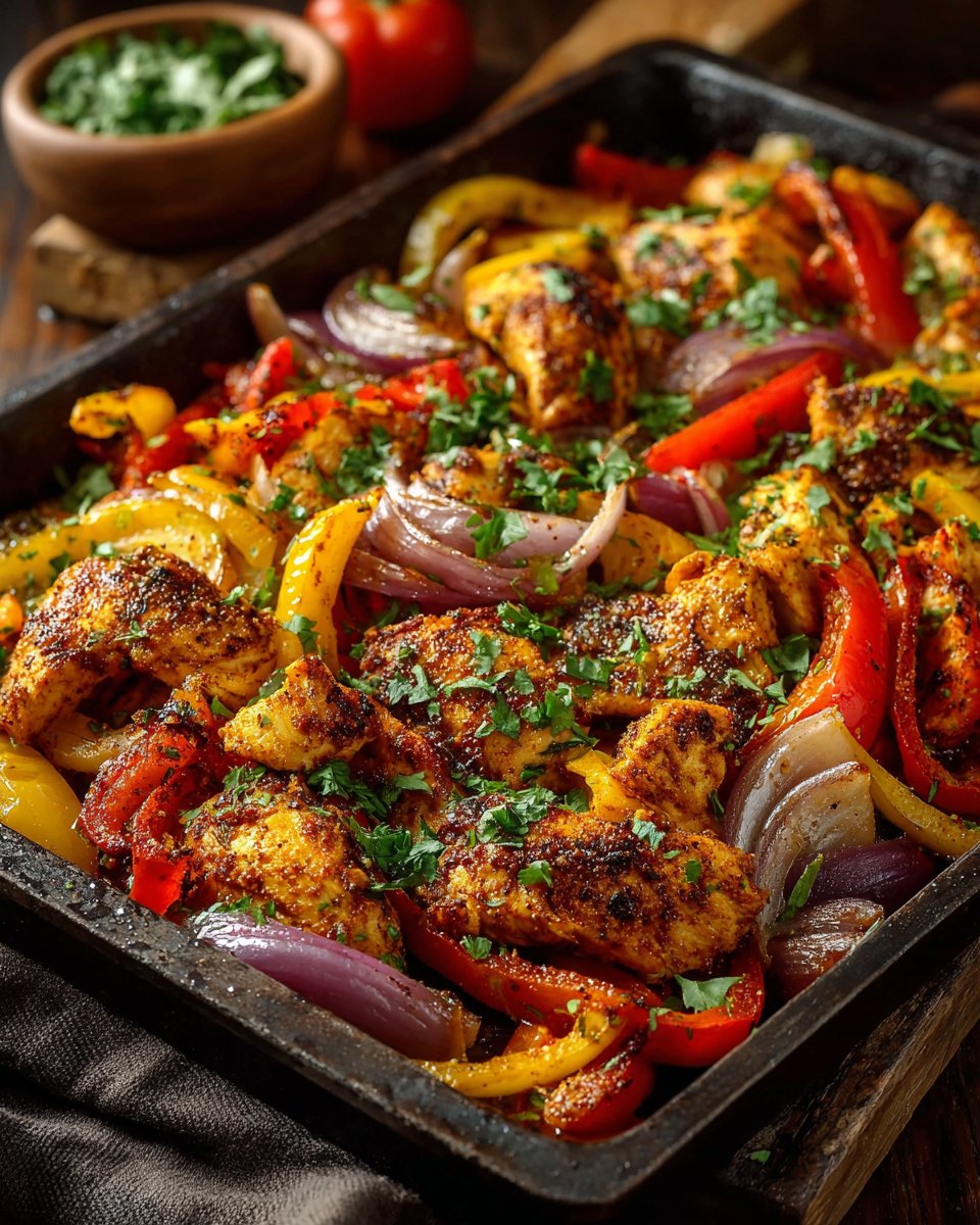Sheet Pan Chicken Fajitas Sheet Pan Chicken Fajitas