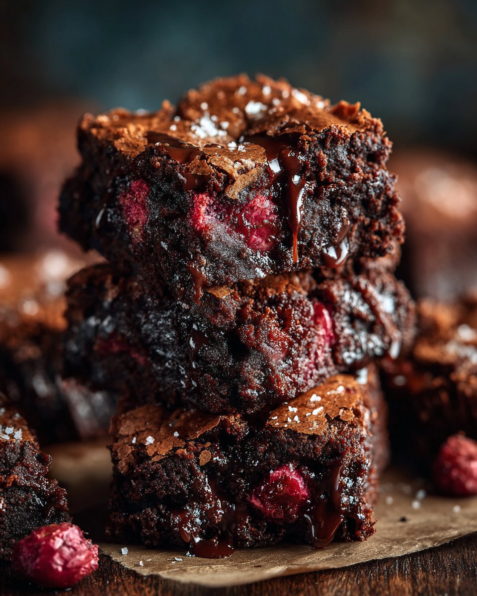 Dark Chocolate Rhubarb Brownies Dark Chocolate Rhubarb Brownies