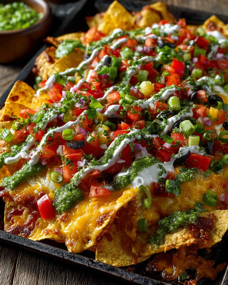 Cheesy Sheet Pan Vegetarian Nachos Cheesy Sheet Pan Vegetarian Nachos