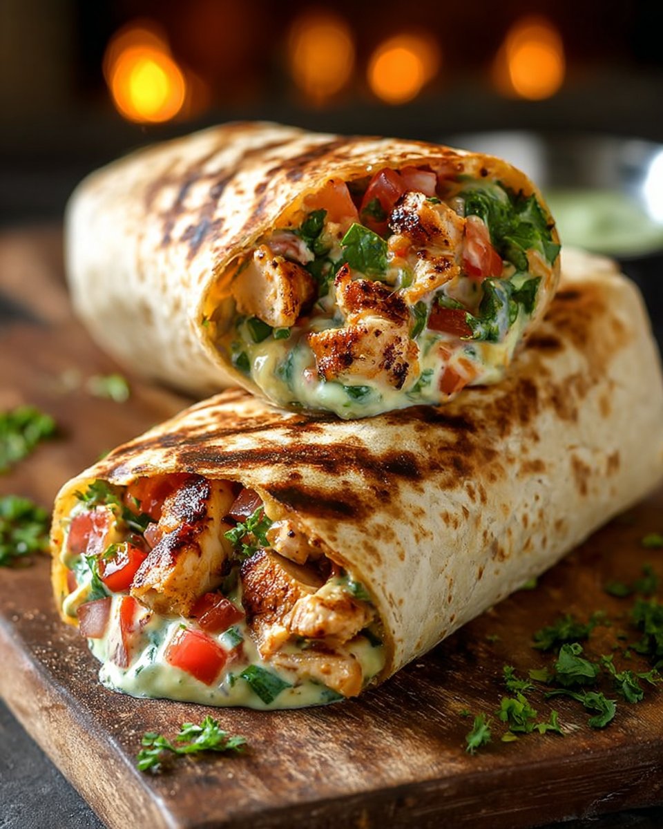 Chipotle Ranch Grilled Chicken Burrito