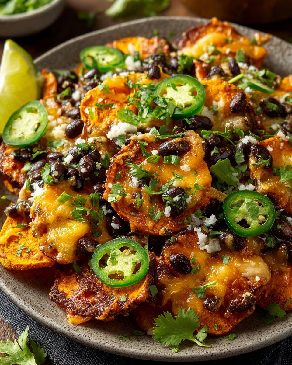Loaded Sweet Potato Nachos Loaded Sweet Potato Nachos