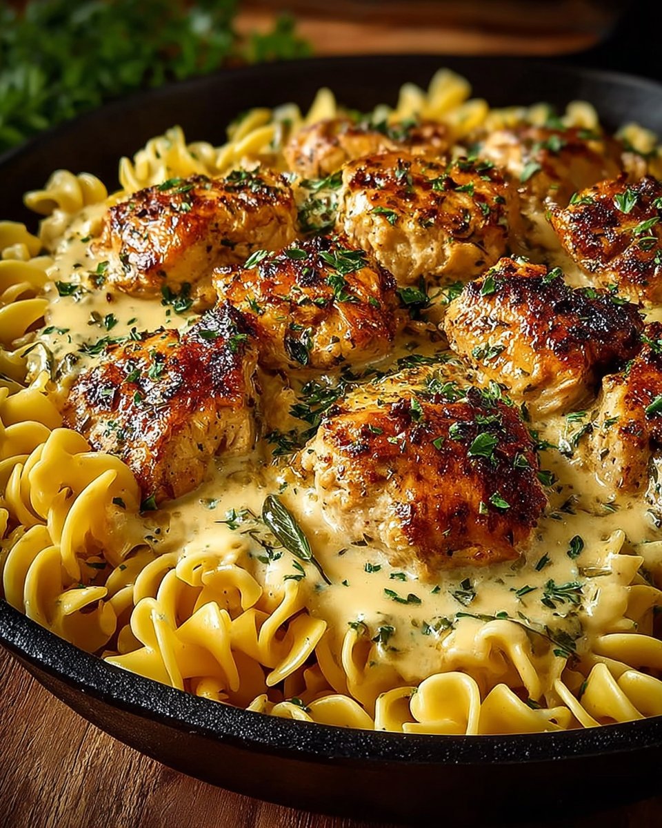 Easy One-Pan Chicken with Buttered Noodles Easy One-Pan Chicken with Buttered Noodles