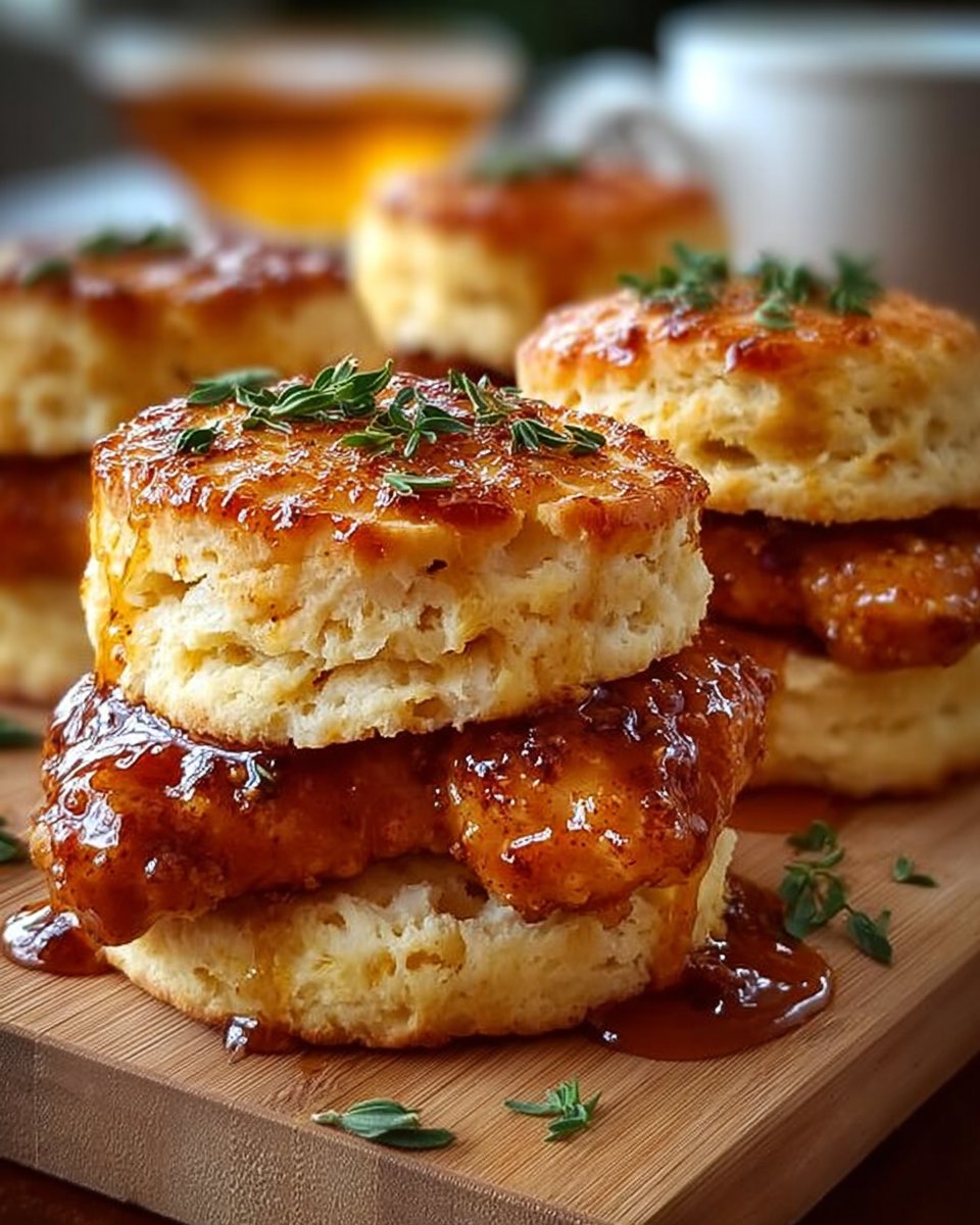 Hot Honey Chicken Biscuits