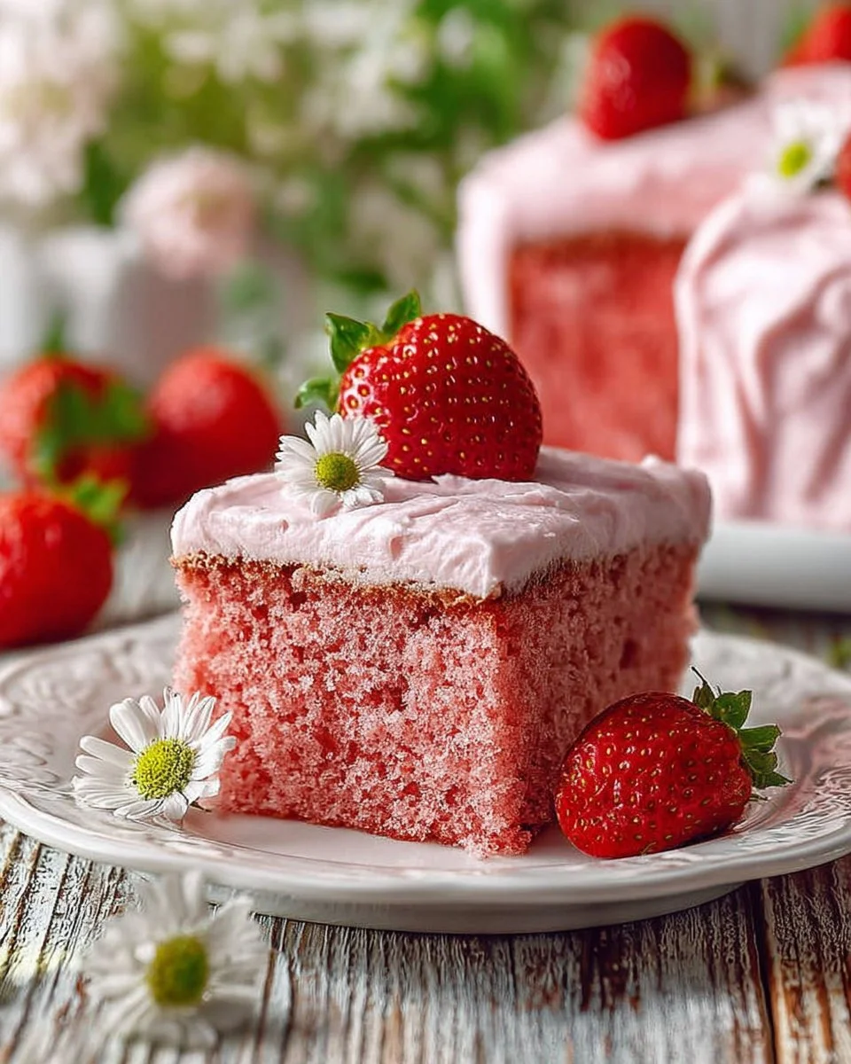 Homemade strawberry cake with fresh strawberries and whipped cream