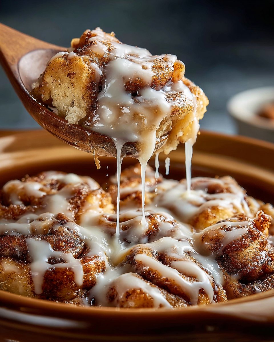 Crockpot Cinnamon Roll Casserole Crockpot Cinnamon Roll Casserole