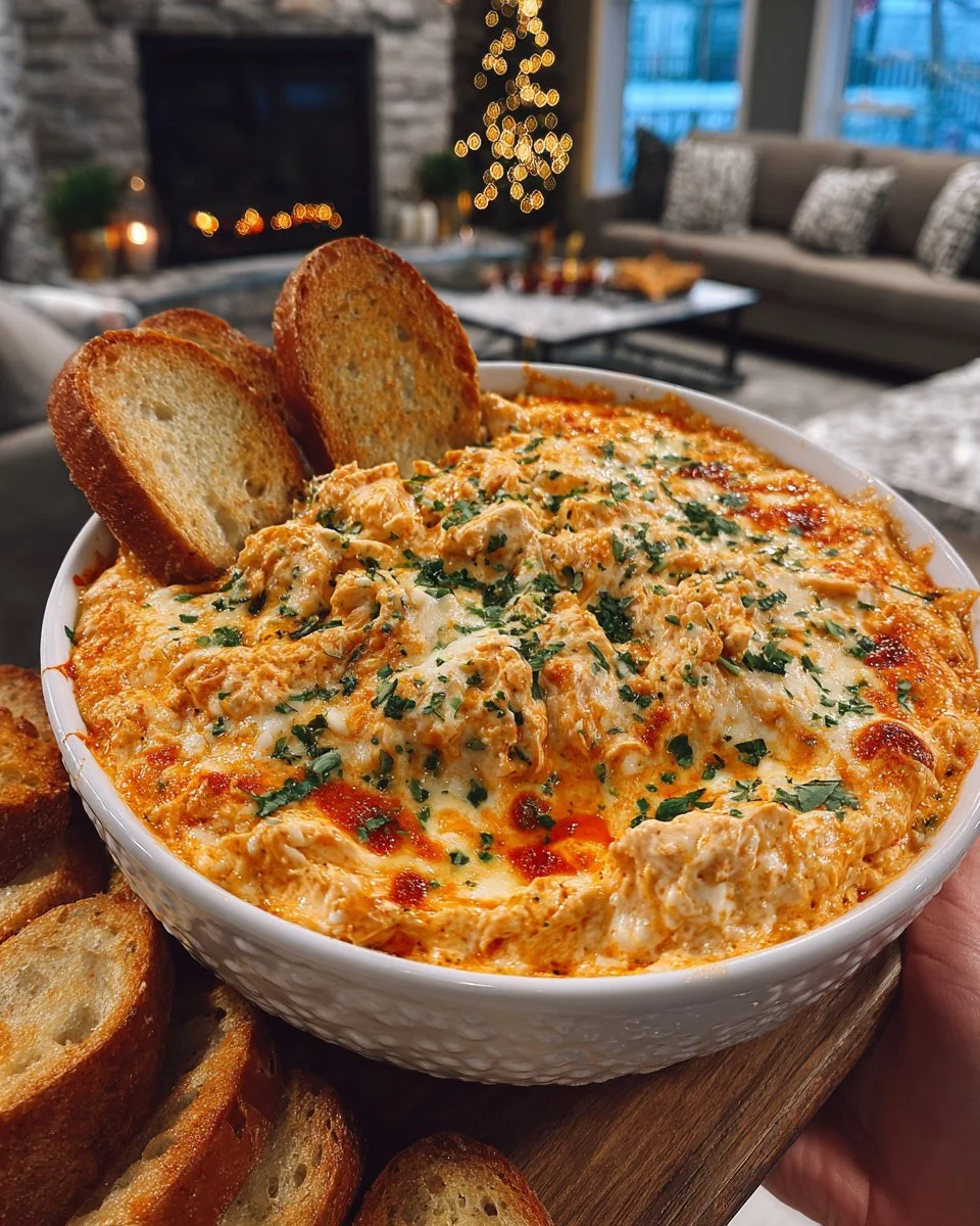 Cheesy creamy Buffalo Chicken Dip is the perfect game day snack. This easy recipe is a family classic.