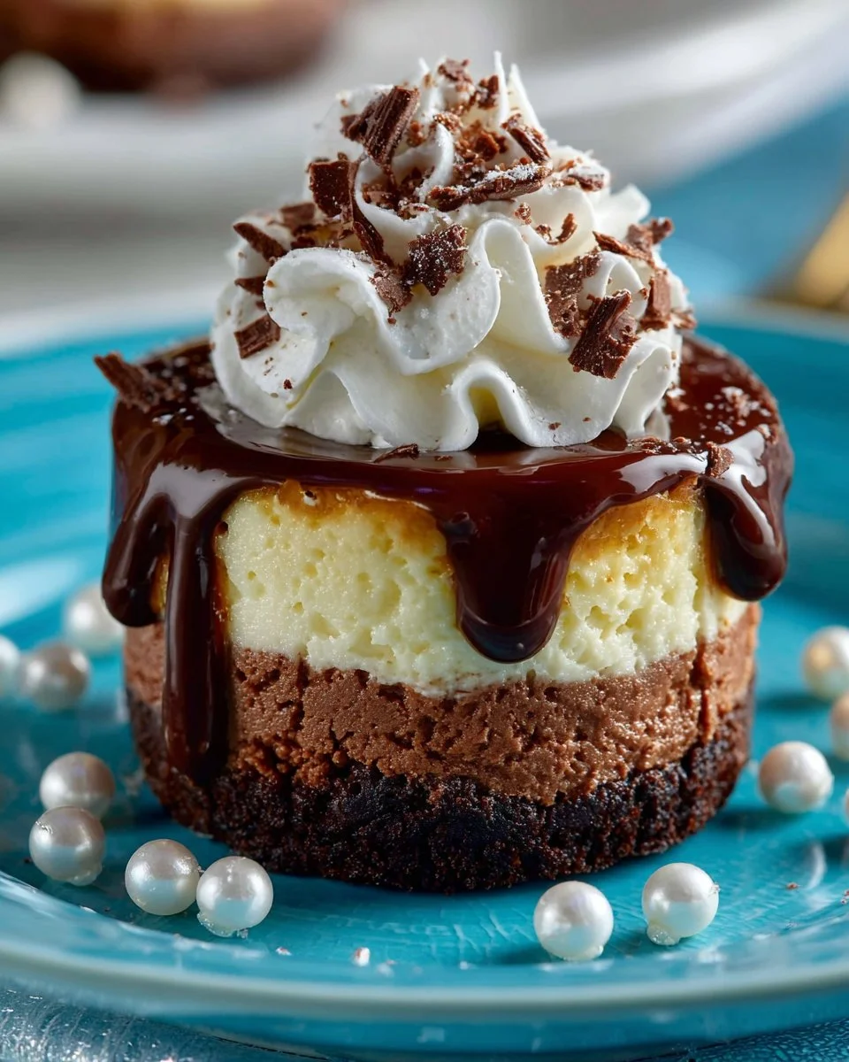 Chocolate Marble Mini Cheesecakes Chocolate Marble Mini Cheesecakes