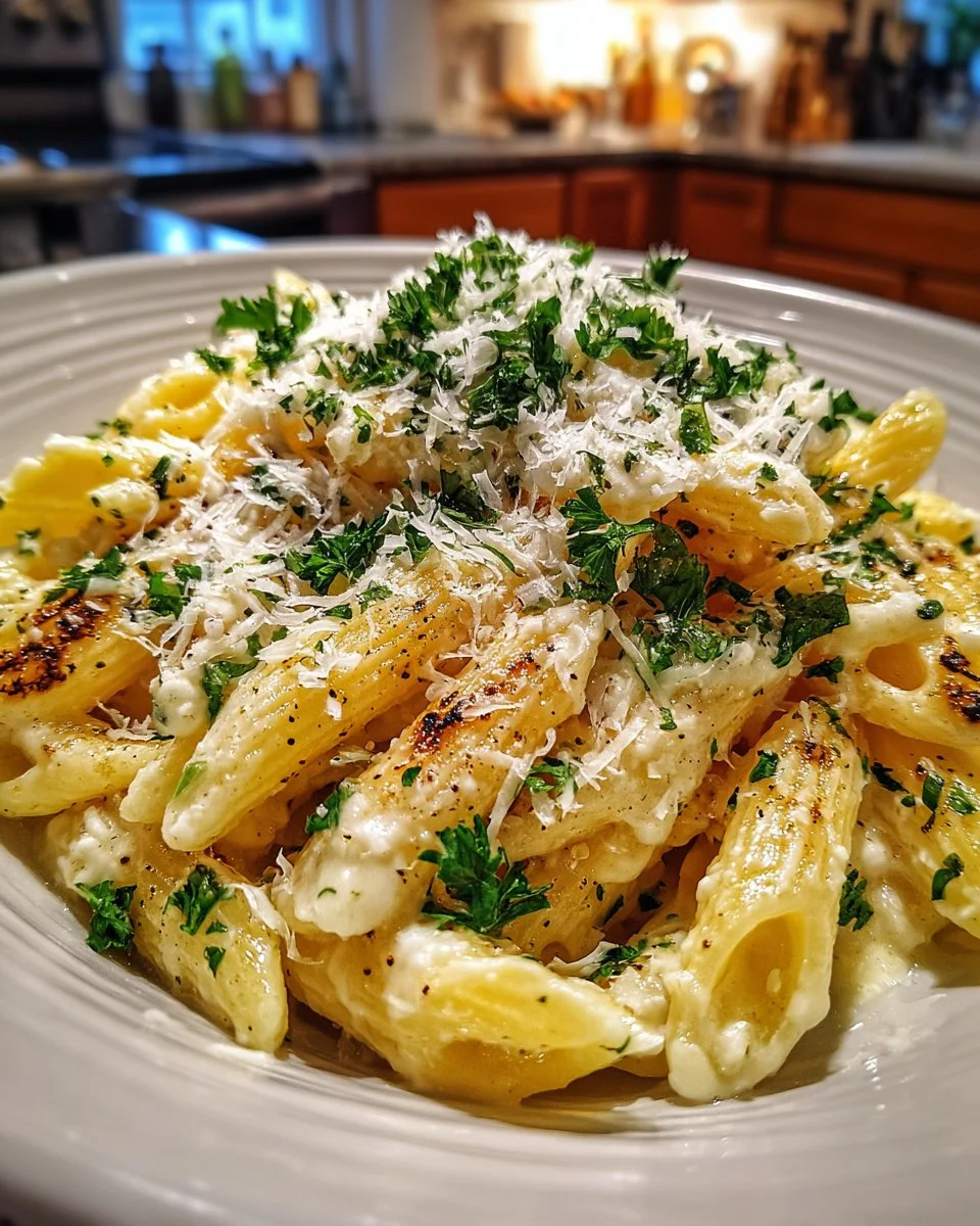 Creamy Garlic Parmesan Penne Pasta Creamy Garlic Parmesan Penne Pasta