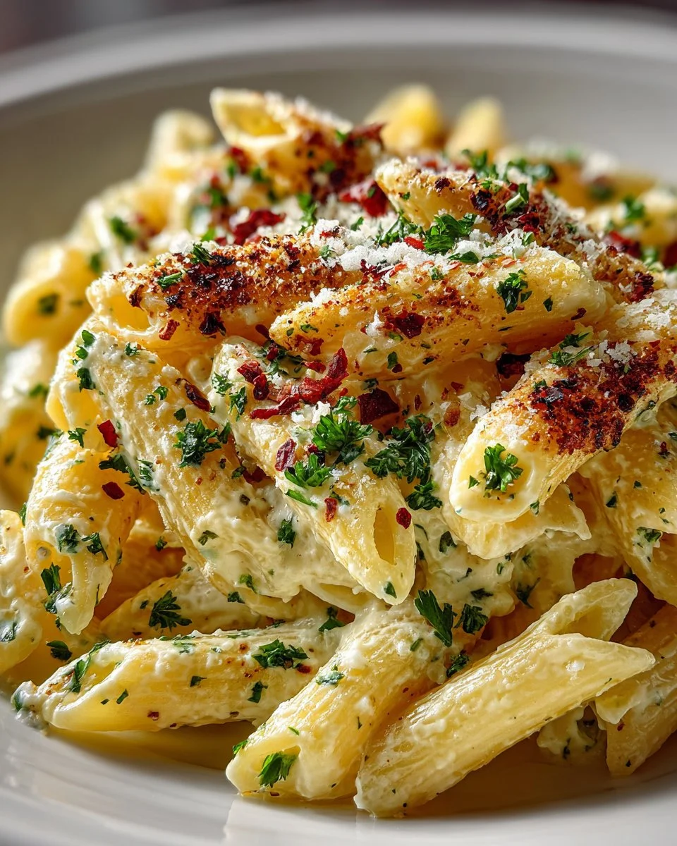 Creamy Garlic Parmesan Penne Pasta Creamy Garlic Parmesan Penne Pasta