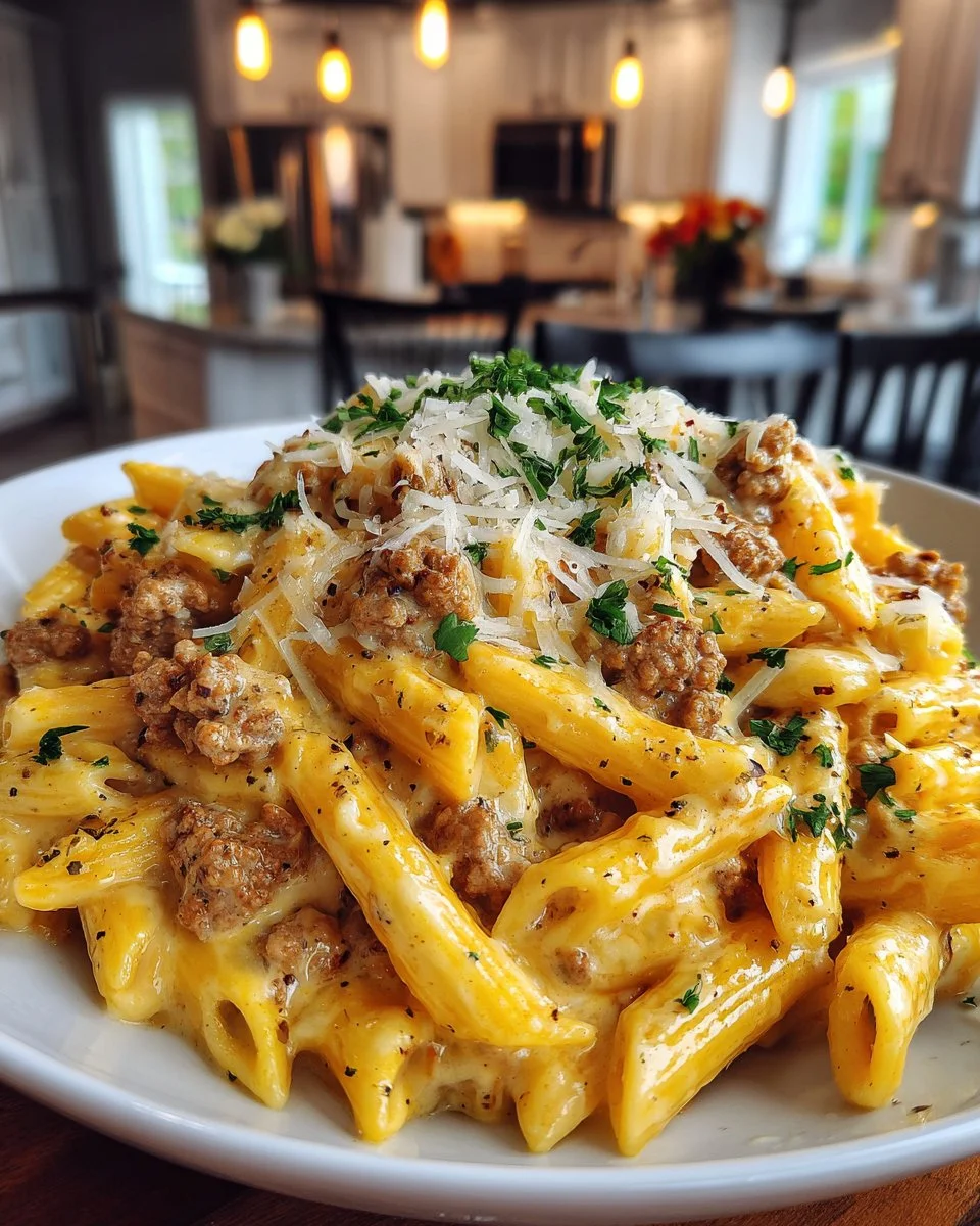 Creamy Ground Turkey Pasta Creamy Ground Turkey Pasta