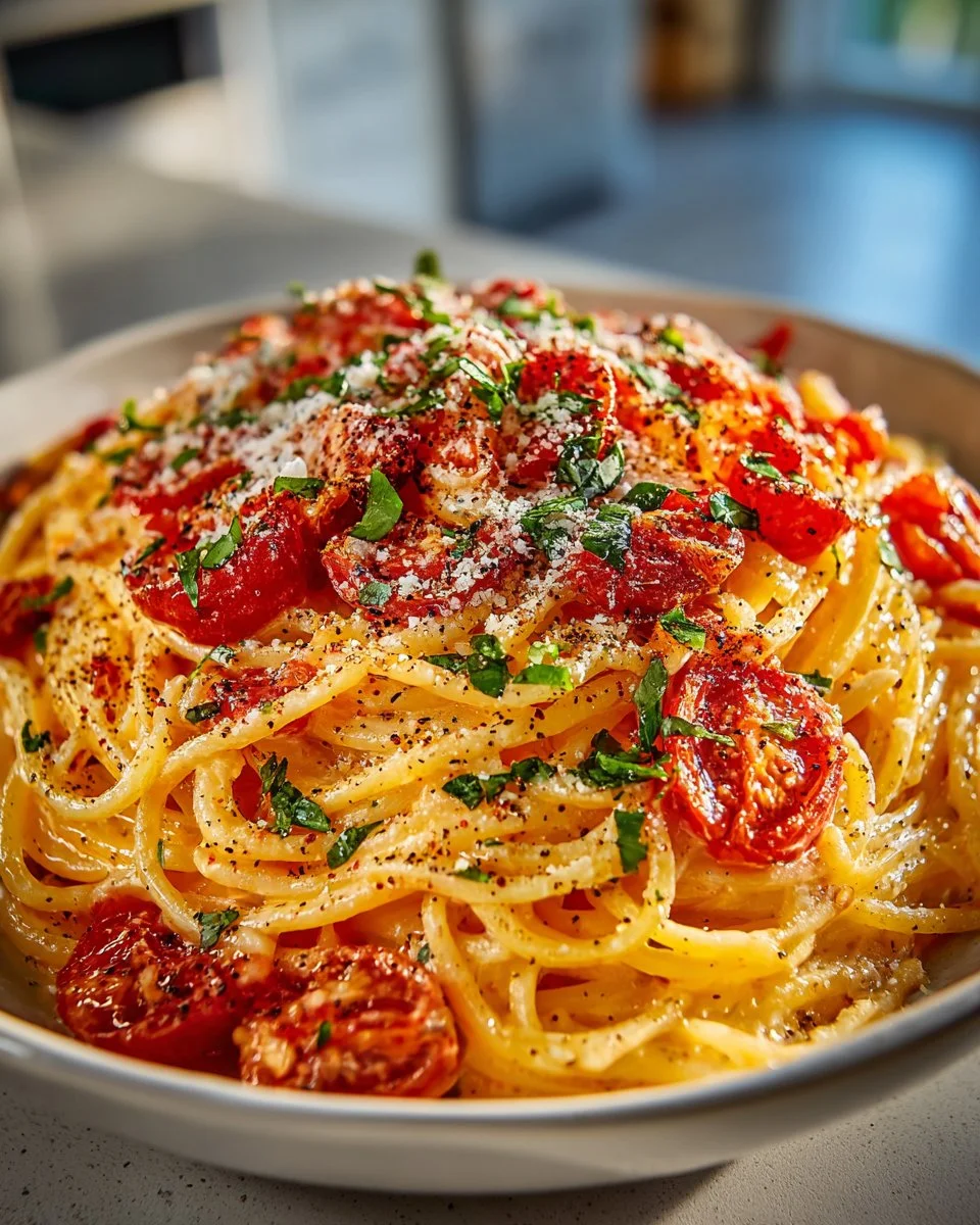 Creamy Tomato Garlic Pasta