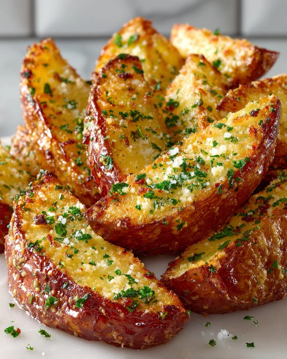 Garlic Parmesan Potato Wedges Garlic Parmesan Potato Wedges