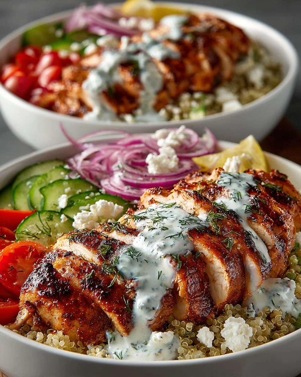 Greek Chicken Bowls