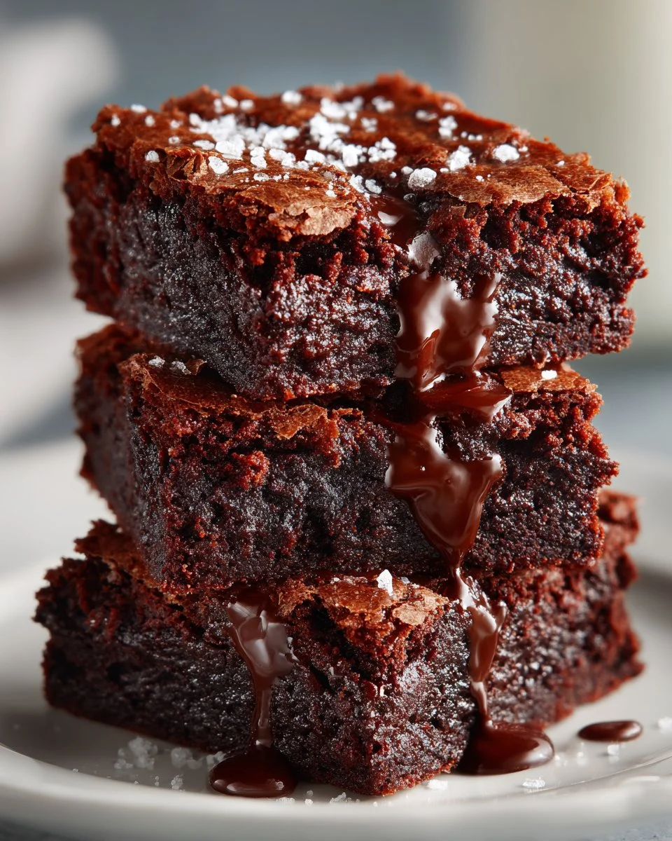 Delicious healthier brownies made with wholesome ingredients