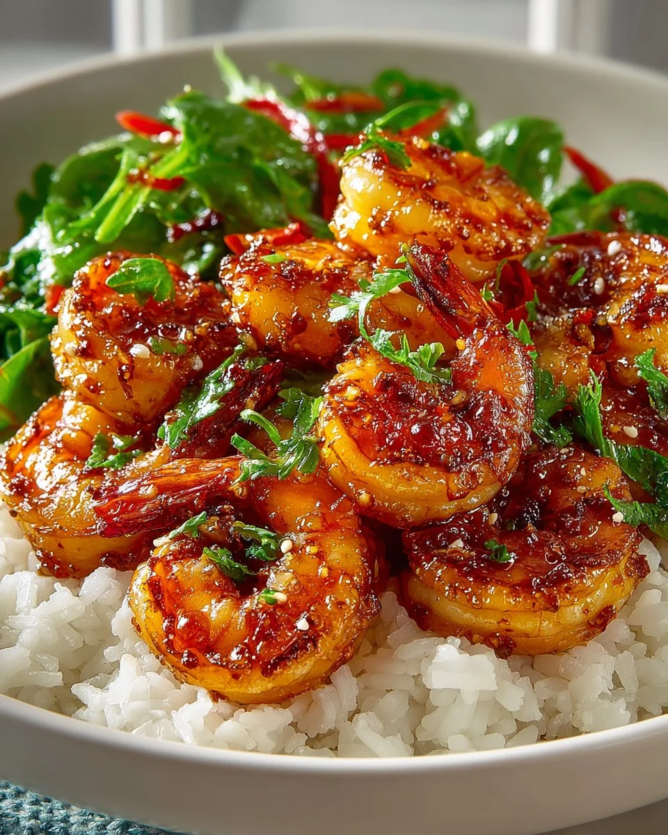 High-Protein Honey Garlic Shrimp