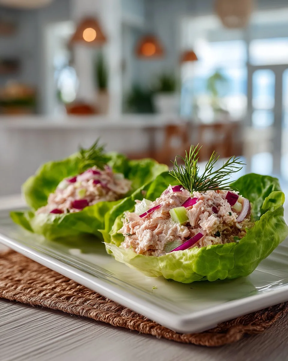 Juicy Tuna Lettuce Wraps Juicy Tuna Lettuce Wraps