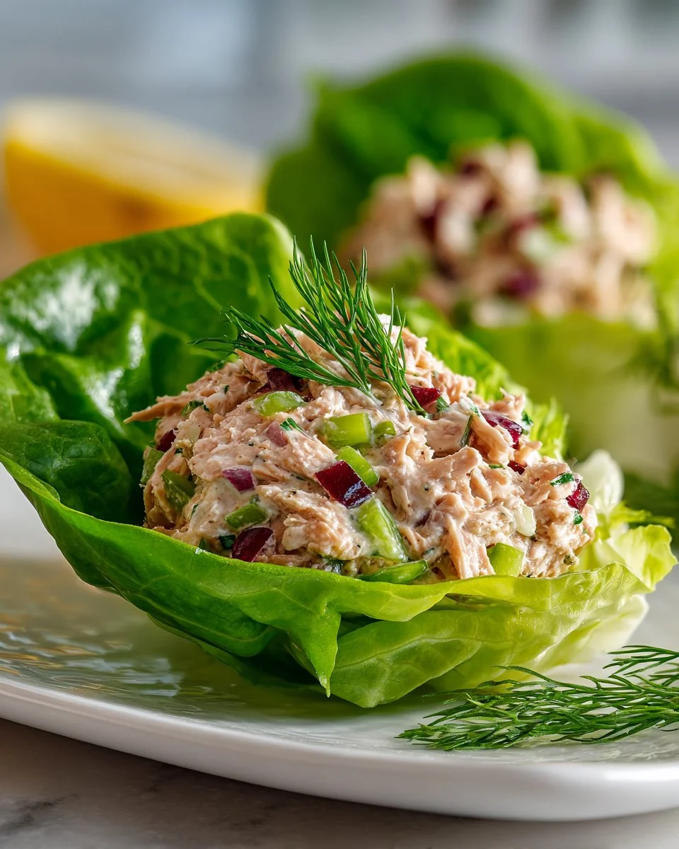 Juicy Tuna Lettuce Wraps Juicy Tuna Lettuce Wraps