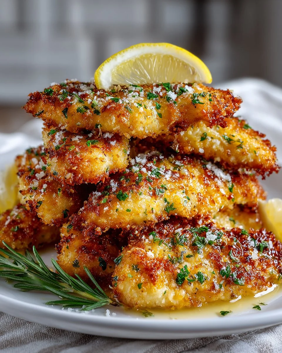 Lemon Garlic Parmesan Chicken Tenders