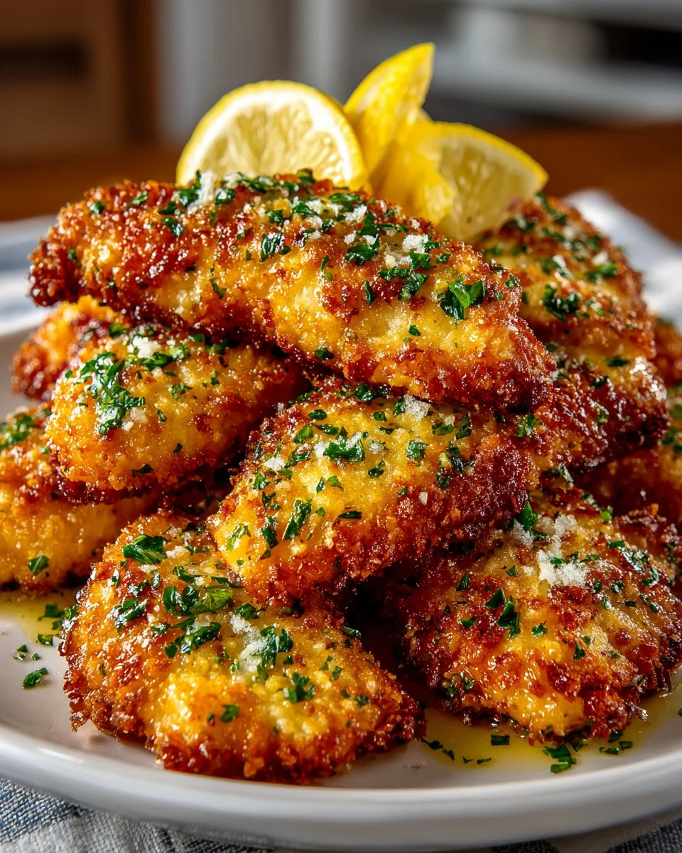 Lemon Garlic Parmesan Chicken Tenders