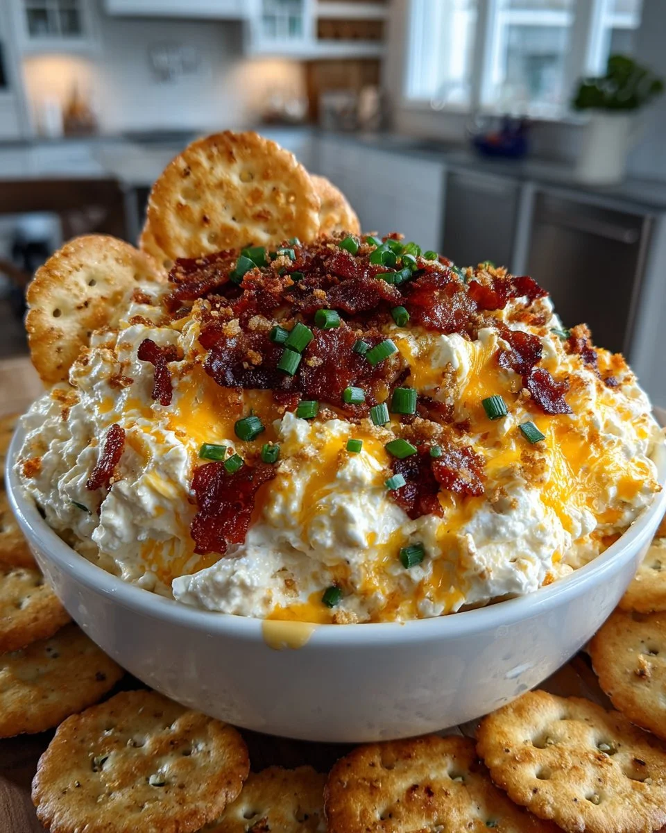 Million Dollar Crack Dip recipe with ingredients and serving suggestions.