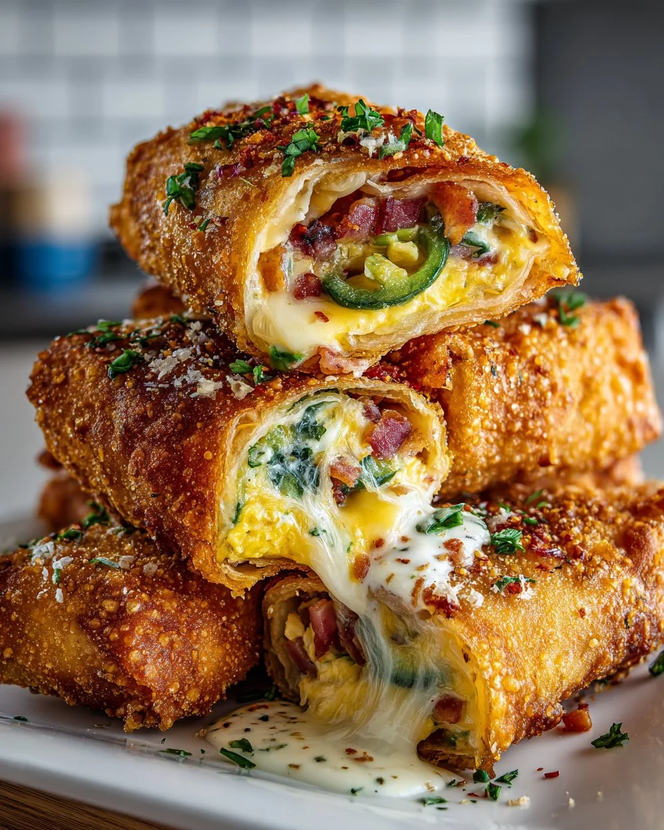 Mini Jalapeño Popper Egg Rolls