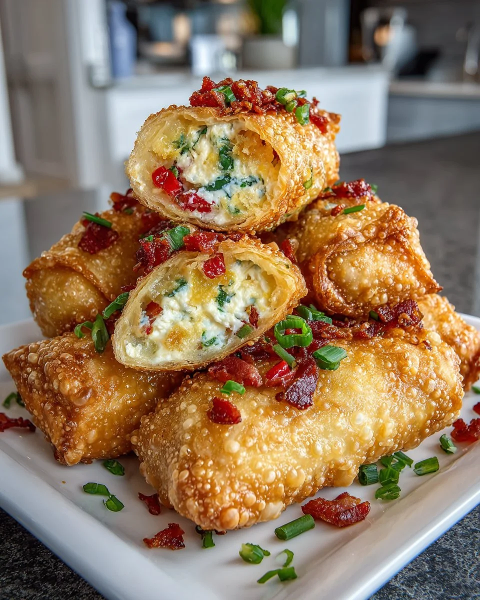 Mini Jalapeño Popper Egg Rolls