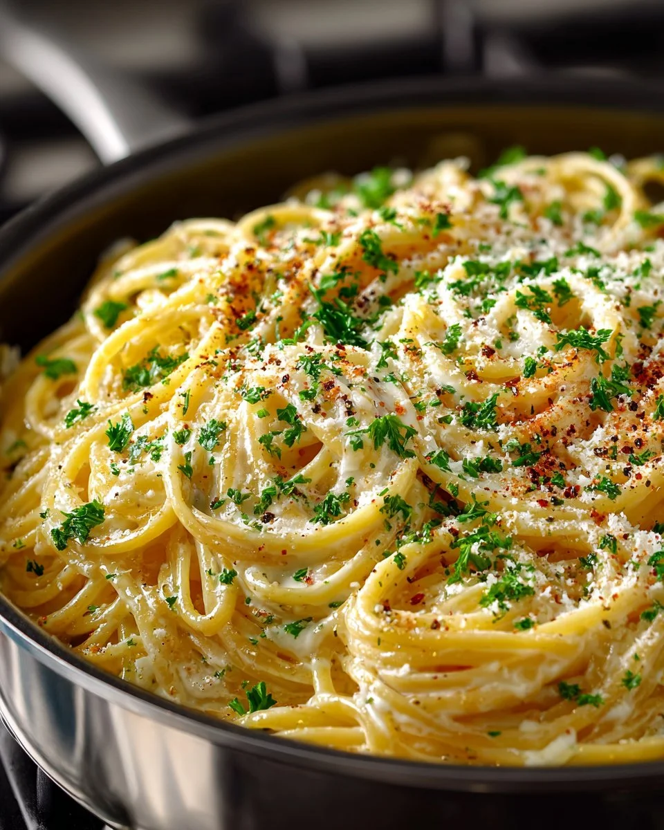 One Pot Creamy Garlic Pasta One Pot Creamy Garlic Pasta