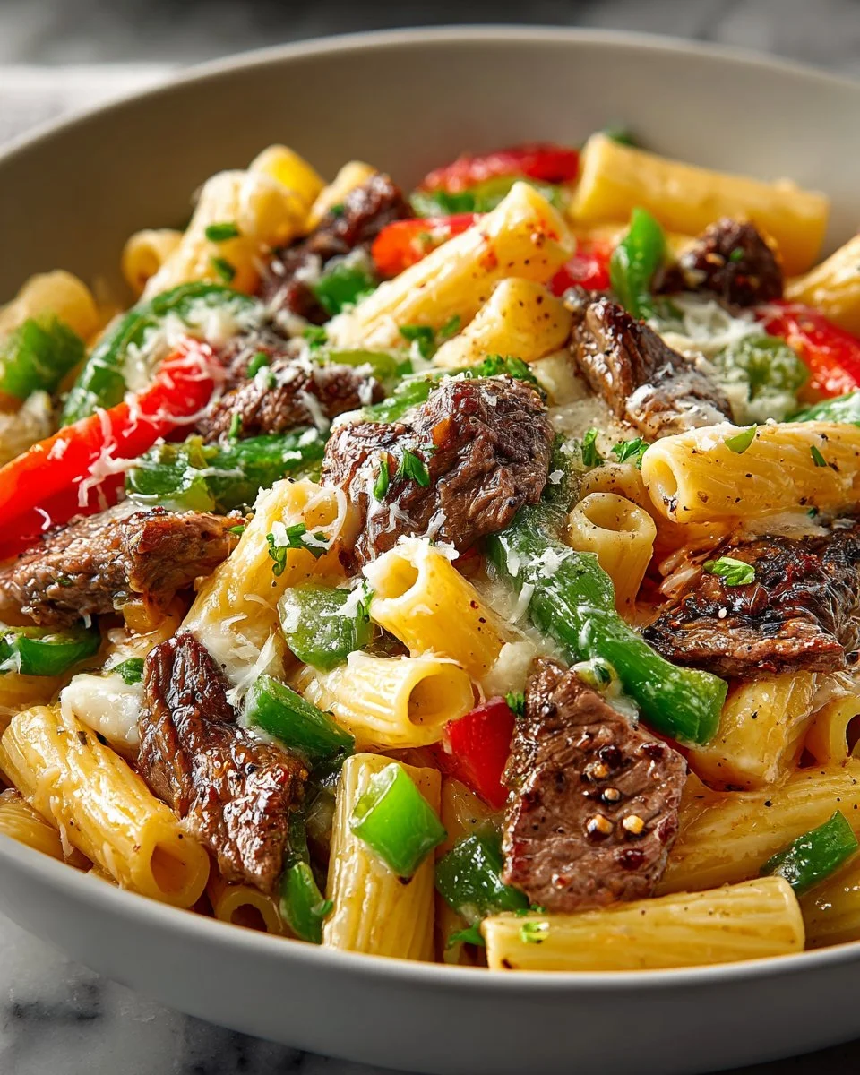 Philly Cheesesteak Pasta