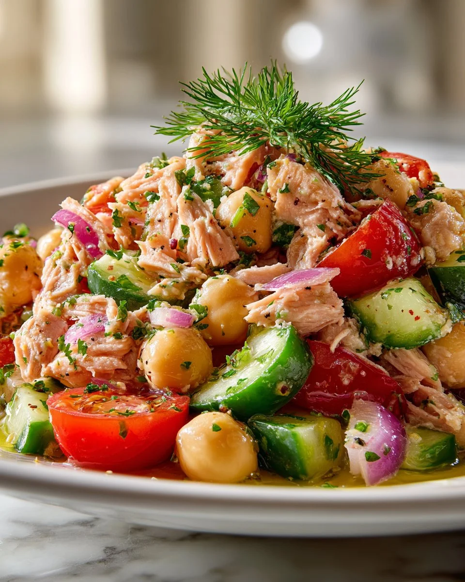 Protein-Packed Tuna Garbanzo Bean Salad Protein-Packed Tuna Garbanzo Bean Salad