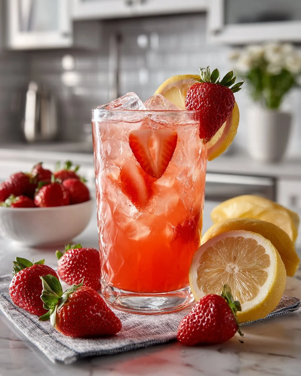 Strawberry Lemonade Spritzer