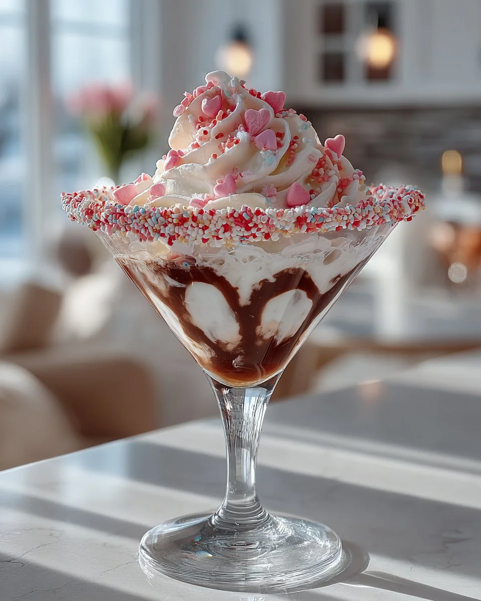 Sweetie Martini cocktail served in a chilled glass with garnishes