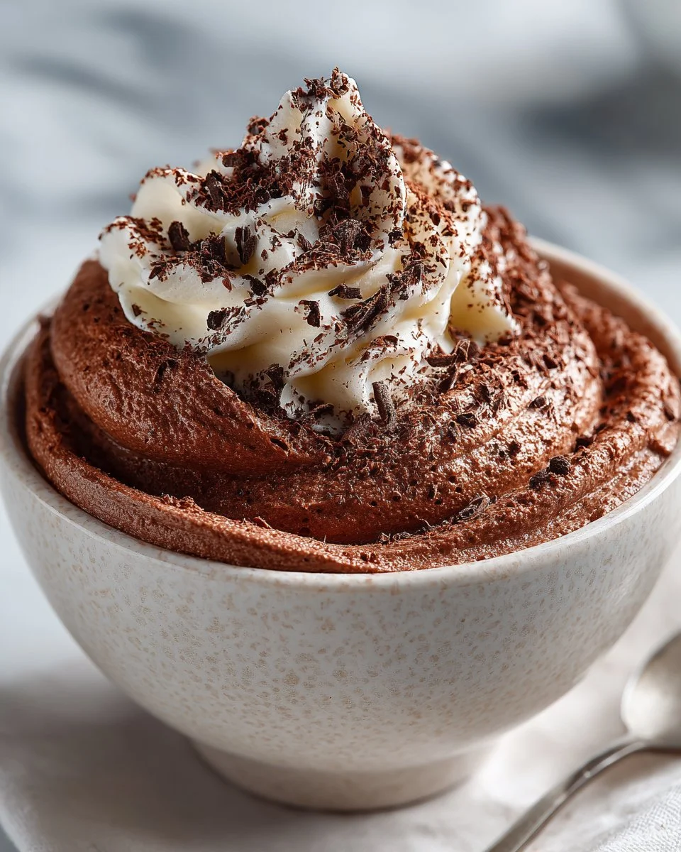 3-ingredient healthy dessert mousse recipe with creamy texture and rich flavor
